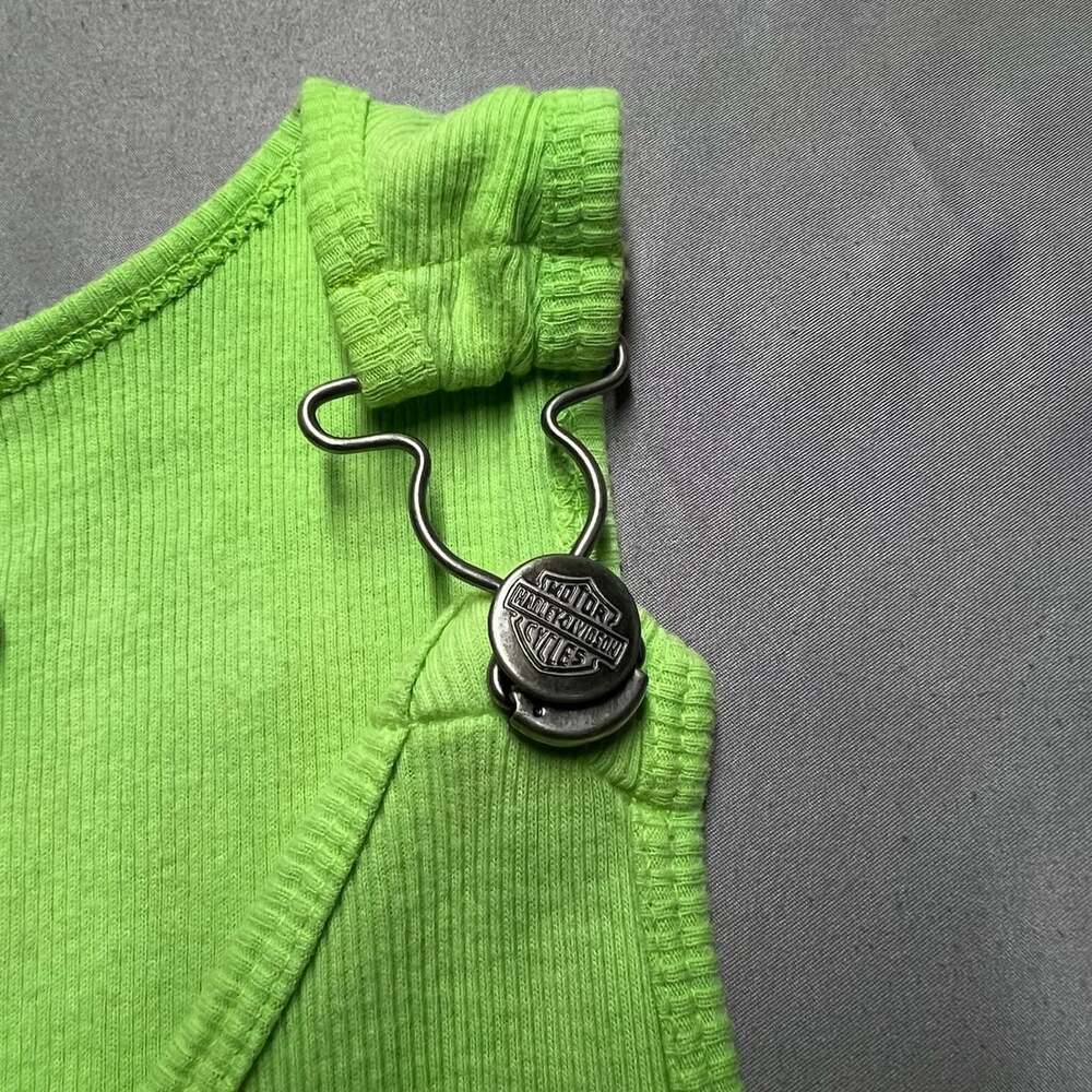 Harley Davidson Tank Top Green Ride Free Not Free Ride - Picture 5 of 10